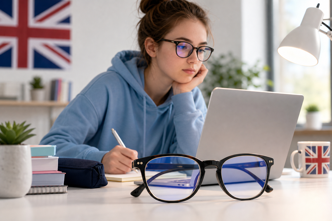Do Blue Light Glasses Help Students with Screen Time in the UK? - Specsmart blog image