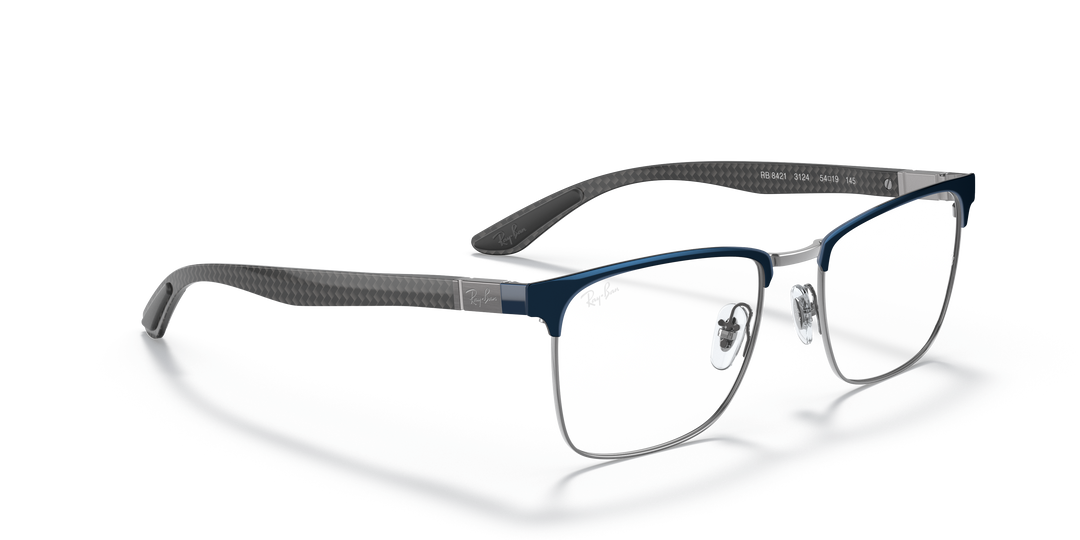 Ray-Ban 0RX8421 Blue On Gunmetal 54