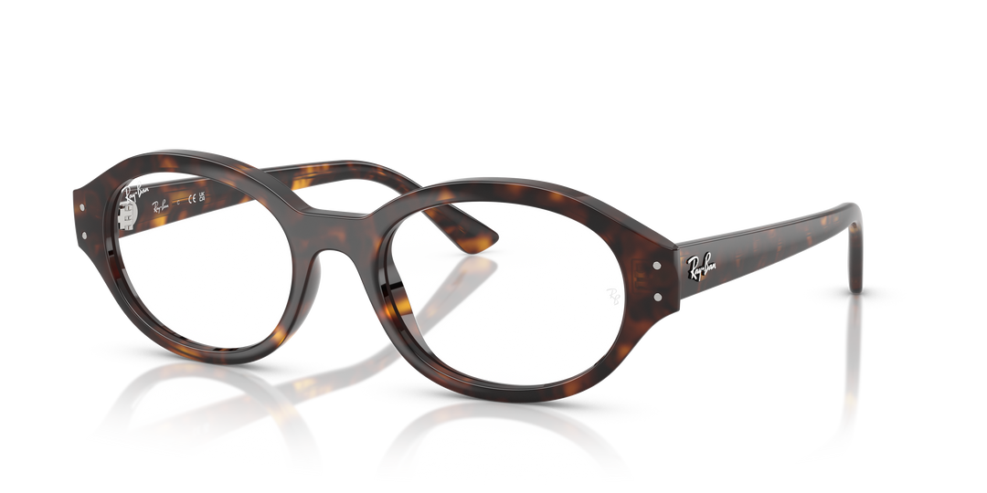 Ray-Ban RX7257 Havana prescription glasses 52mm – classic tortoiseshell frames – Specsmart UK