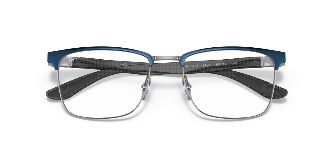 Ray-Ban 0RX8421 Blue On Gunmetal 54