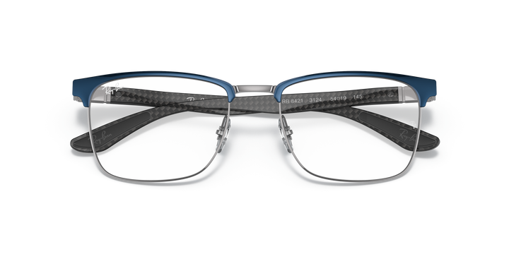 Ray-Ban 0RX8421 Blue On Gunmetal 54
