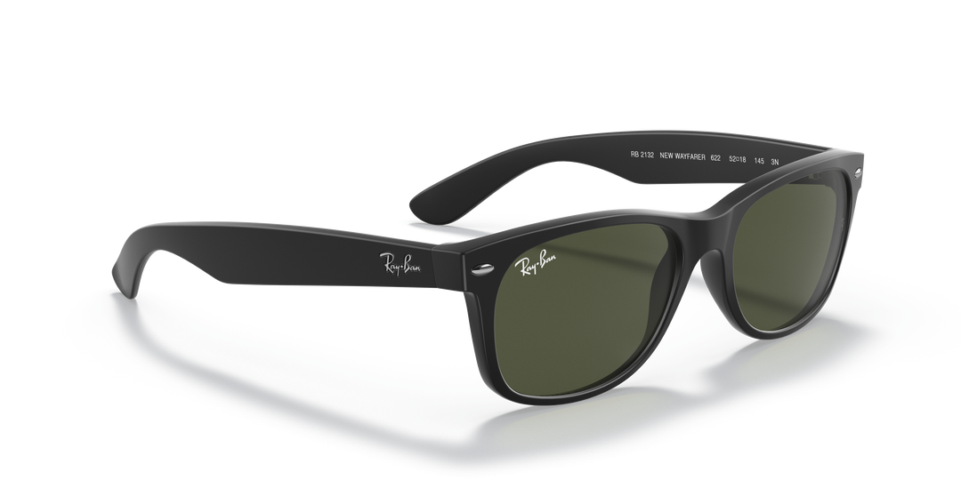 Ray-Ban 0RB2132 New Wayfarer Rubber Black 52