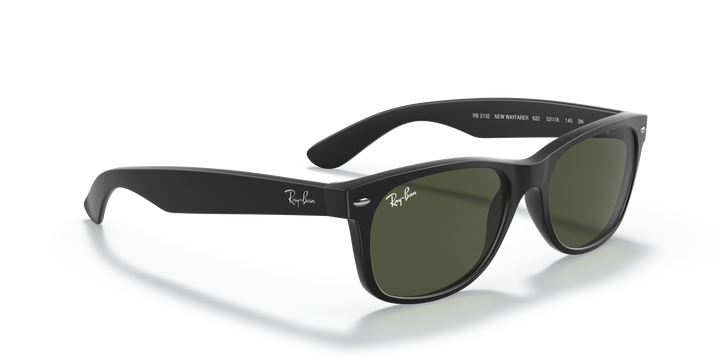 Ray-Ban 0RB2132 New Wayfarer Rubber Black 52