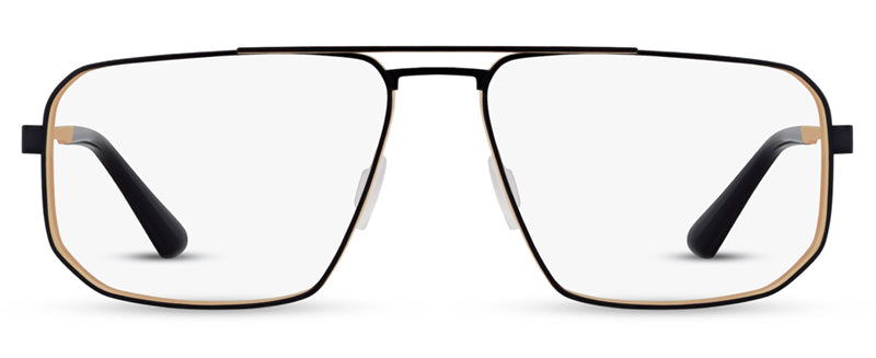 Range Rover RR3050M eyeglasses in Matt Black with Matt Gold Interior