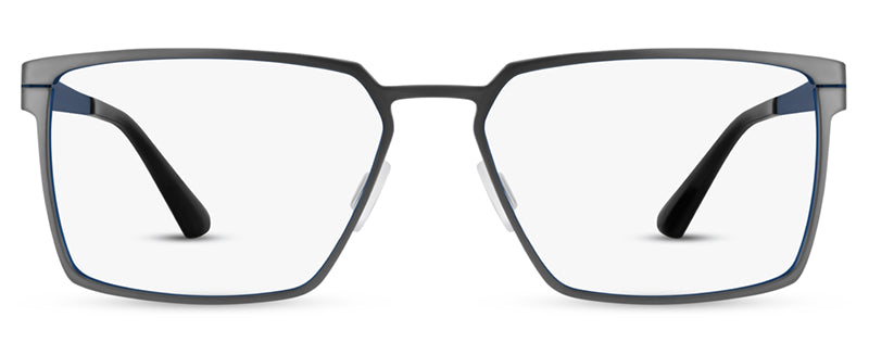 Range Rover RR3051M eyeglasses in Matt Dark Gun with Matt Blue Interior Temples