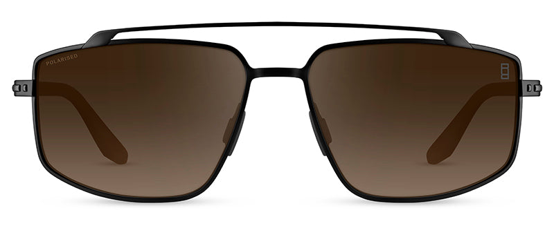 Range Rover RRS119 Rectangle sunglasses in Matt Black