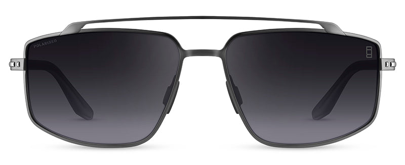 Range Rover RRS119 Rectangle sunglasses in Matt Dark Gun