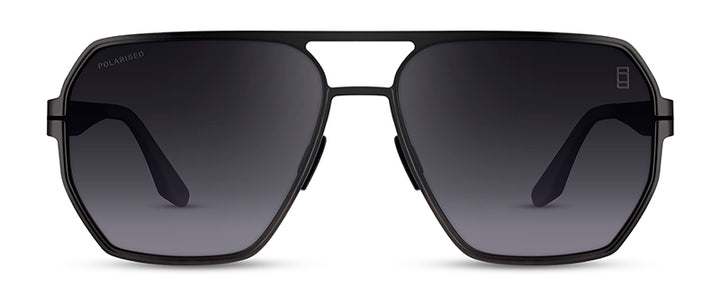 Range Rover RRS121 Rectangle sunglasses in Matt Black