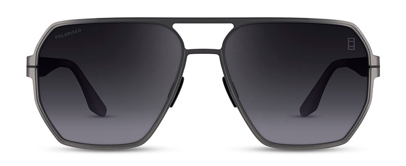 Range Rover RRS121 Rectangle sunglasses in Matt Gun