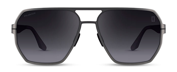 Range Rover RRS121 Rectangle sunglasses in Matt Gun