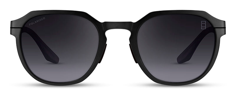 Range Rover RRS123 Geometric sunglasses in Matt Black