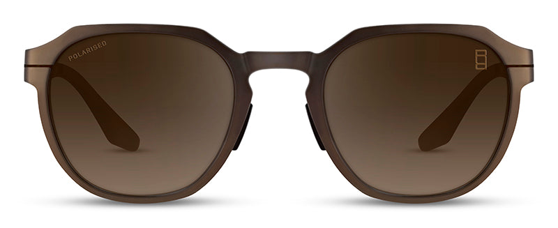 Range Rover RRS123 Geometric sunglasses in Matt Bronze