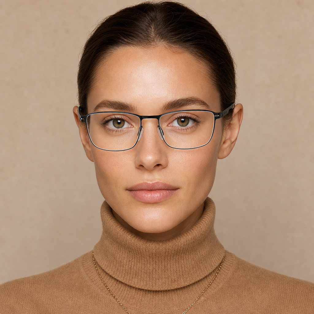 Range Rover RR3007M eyeglasses on female model — editorial lifestyle