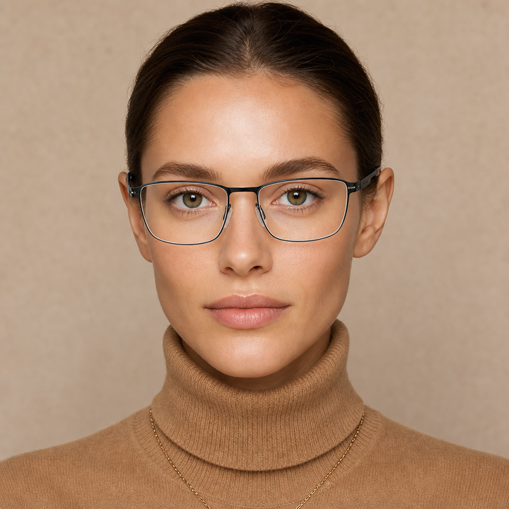 Range Rover RR3007M eyeglasses on female model — editorial lifestyle