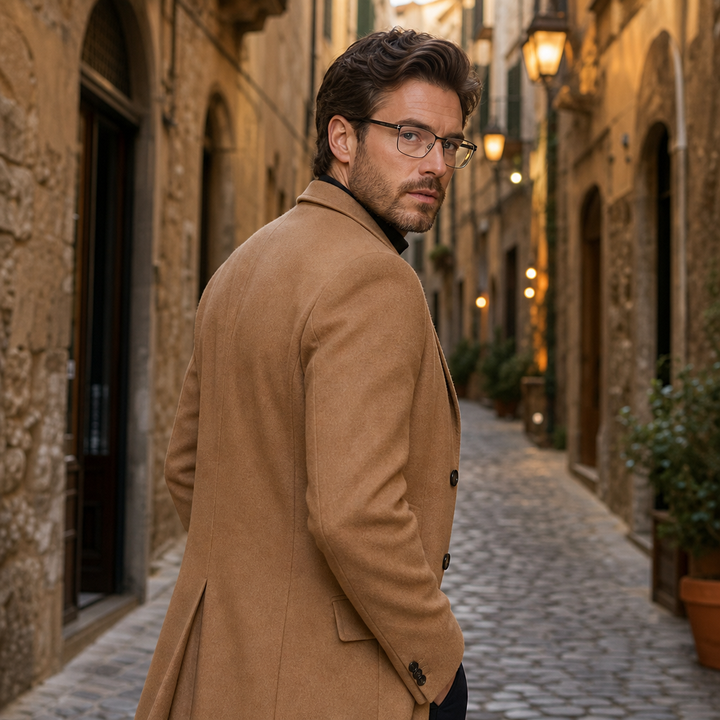 Range Rover RR3007M eyeglasses on male model — editorial lifestyle