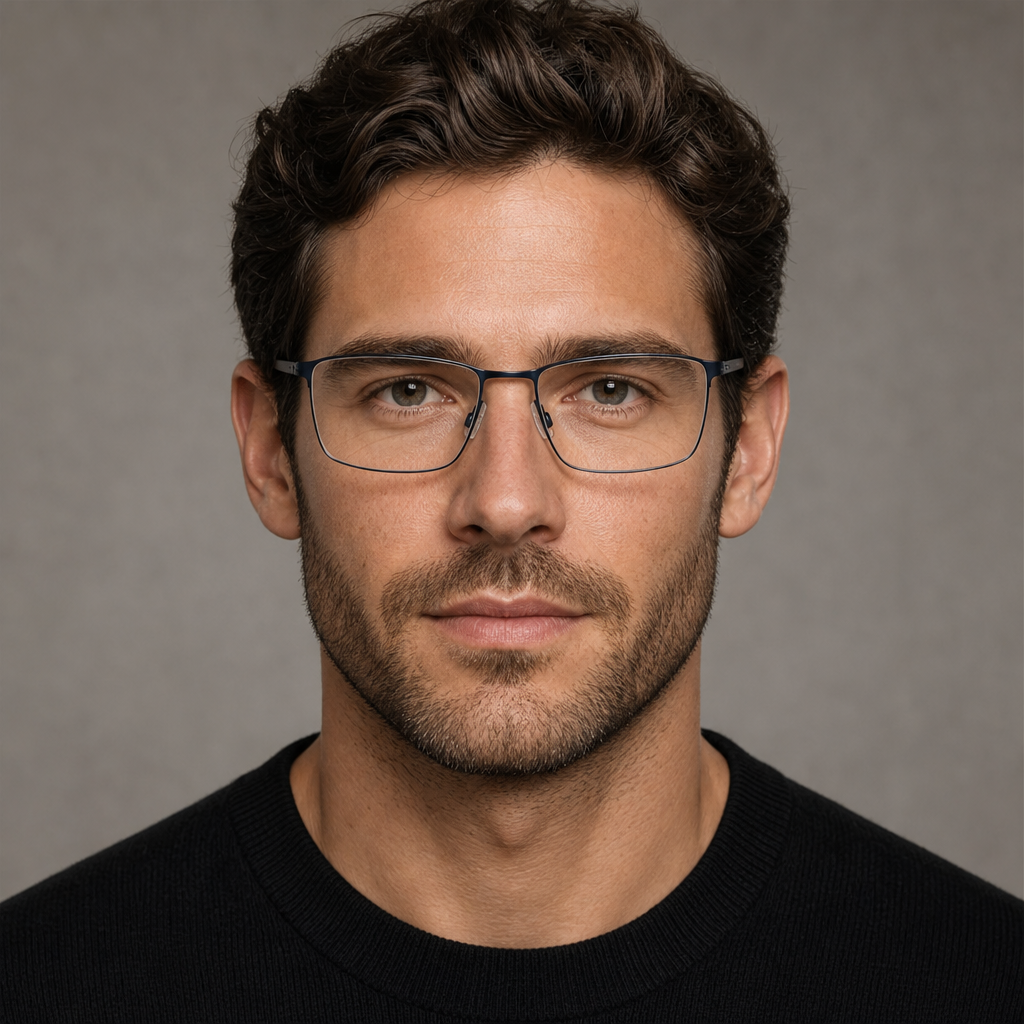 Range Rover RR3008M eyeglasses on male model — editorial lifestyle