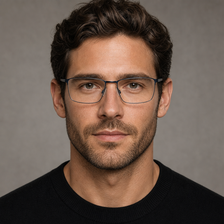Range Rover RR3008M eyeglasses on male model — editorial lifestyle
