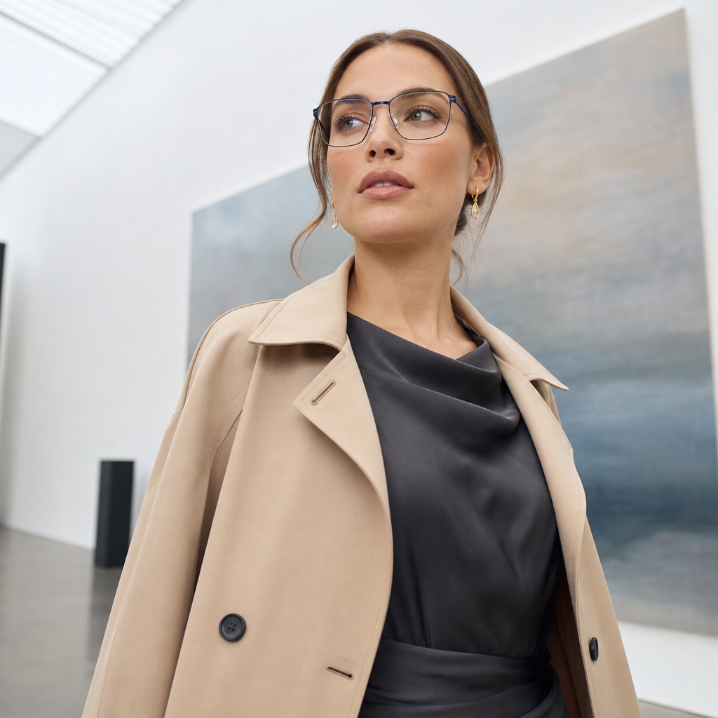 Range Rover RR3010M eyeglasses on female model — editorial lifestyle