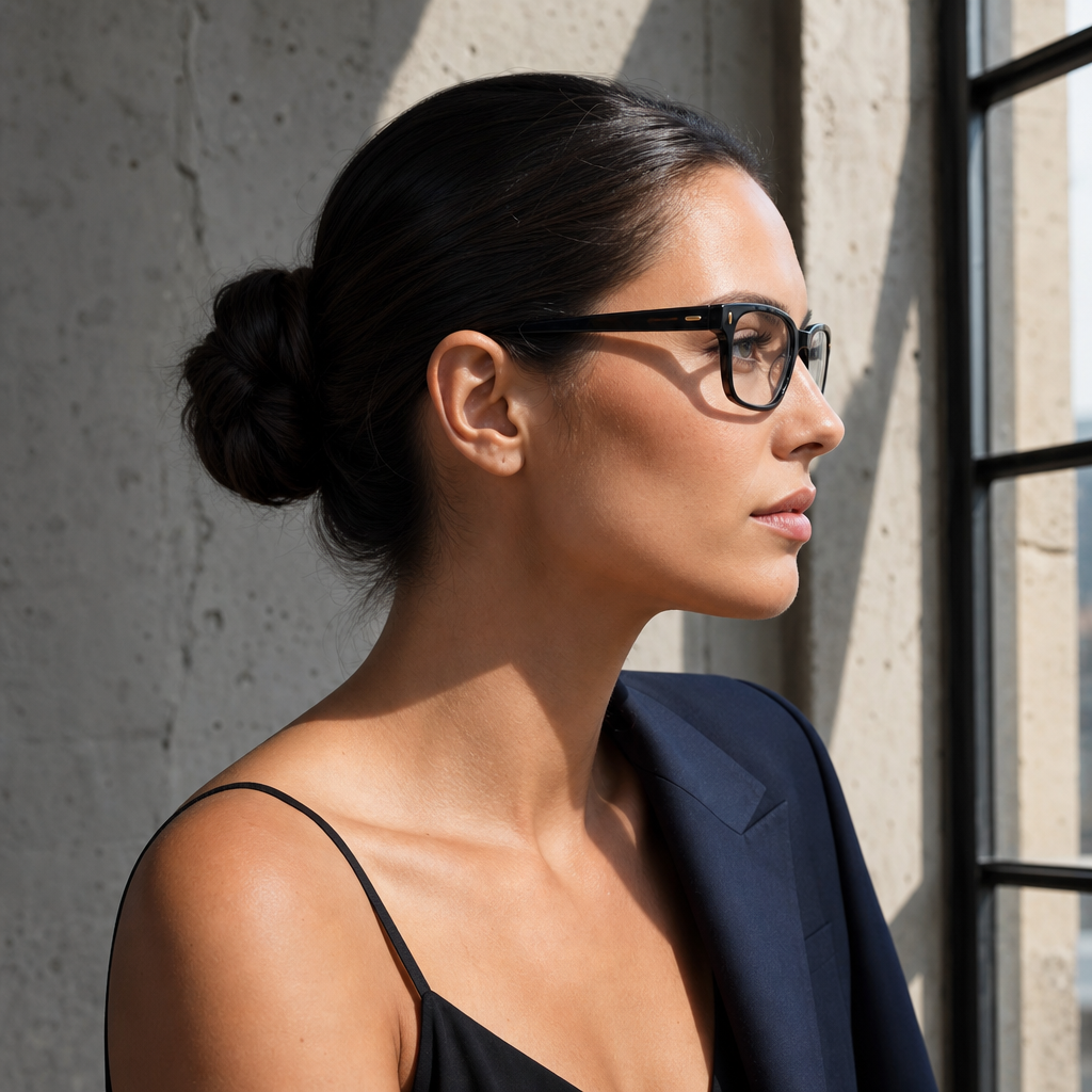 Range Rover RR3034A eyeglasses on female model — editorial lifestyle