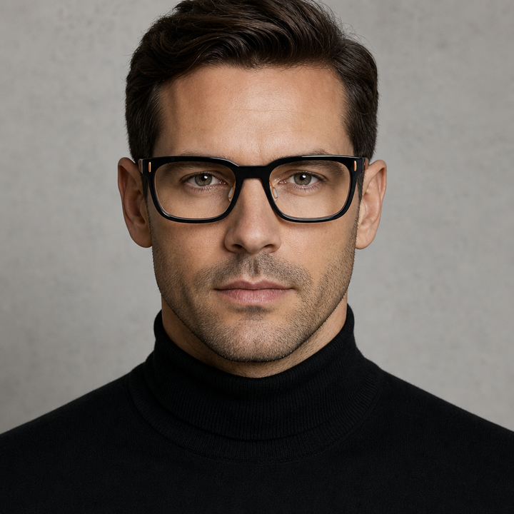 Range Rover RR3034A eyeglasses on male model — editorial lifestyle