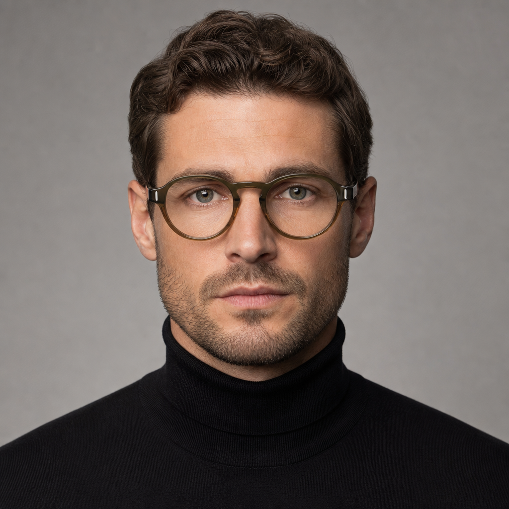 Range Rover RR3057A eyeglasses on male model — editorial lifestyle