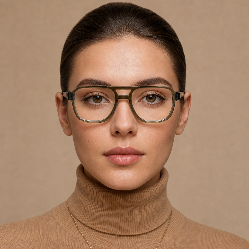 Range Rover RR3063A eyeglasses on female model — editorial lifestyle