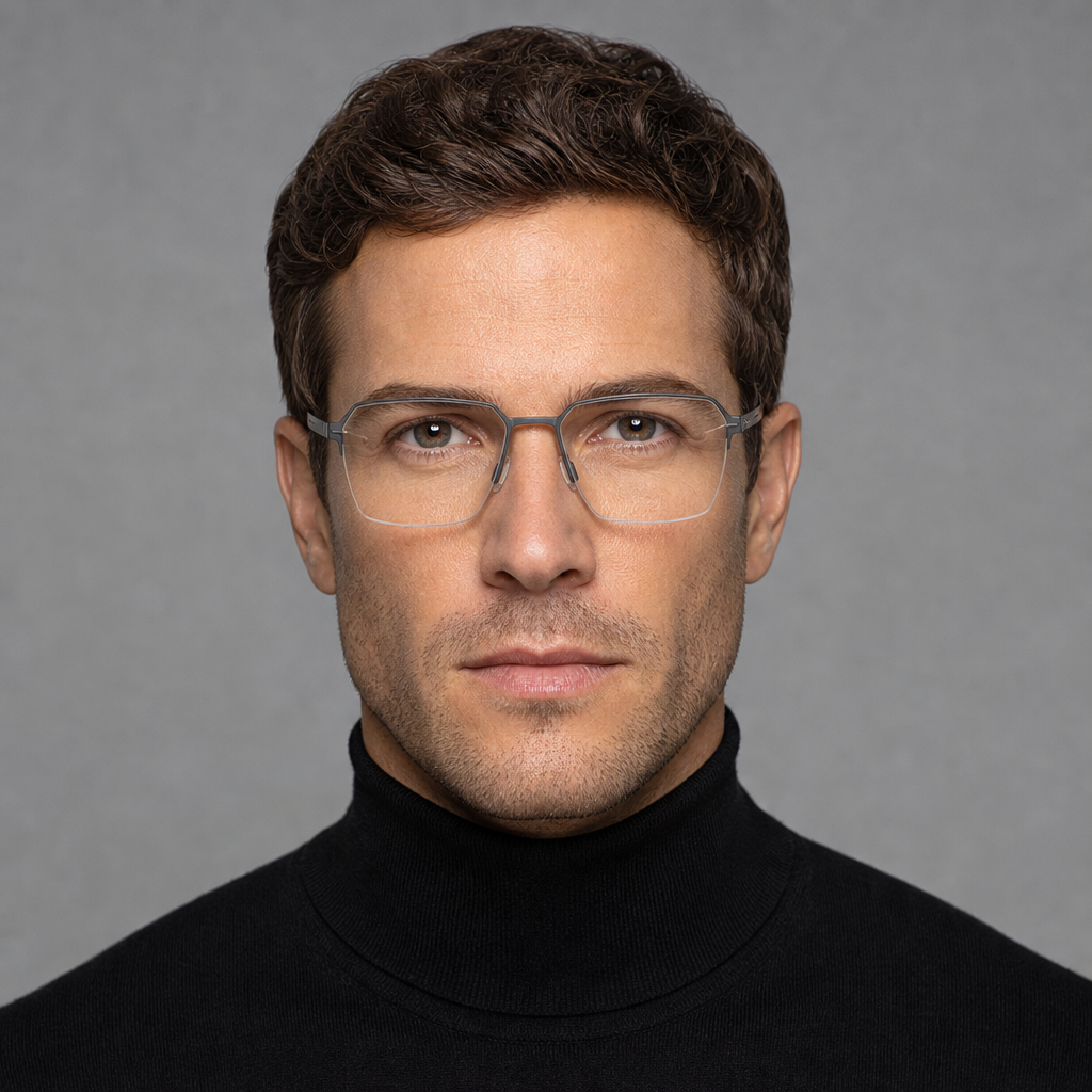 Range Rover RR3064M eyeglasses on male model — editorial lifestyle