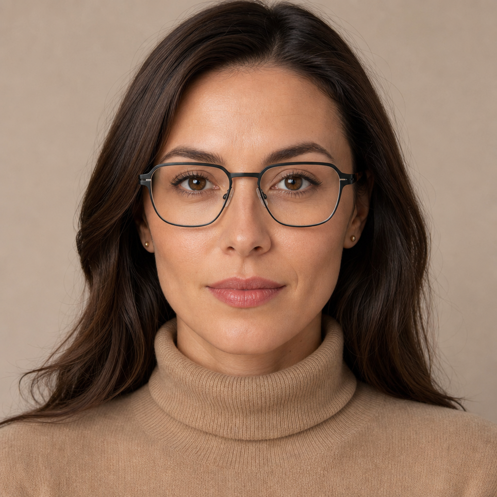Range Rover RR3068M eyeglasses on female model — editorial lifestyle