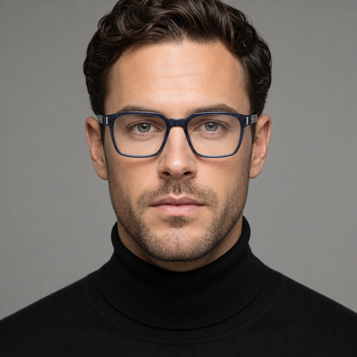 Range Rover RR3070A eyeglasses on male model — editorial lifestyle